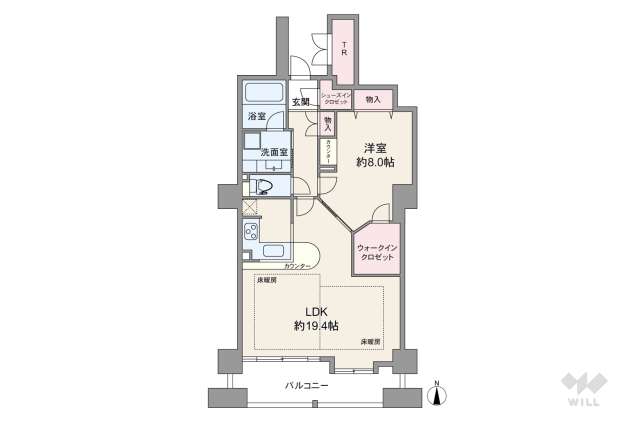ジーニス大阪ウエスト:間取り図面