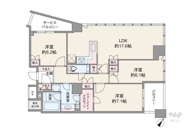 ザ・タワー大阪:間取り図面