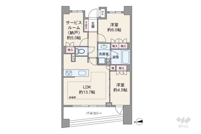 アールブラン馬込:間取り図面
