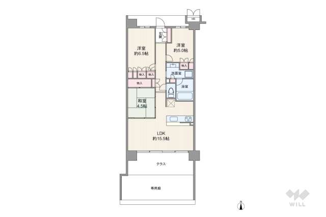 ラグゼコートA:間取り図面