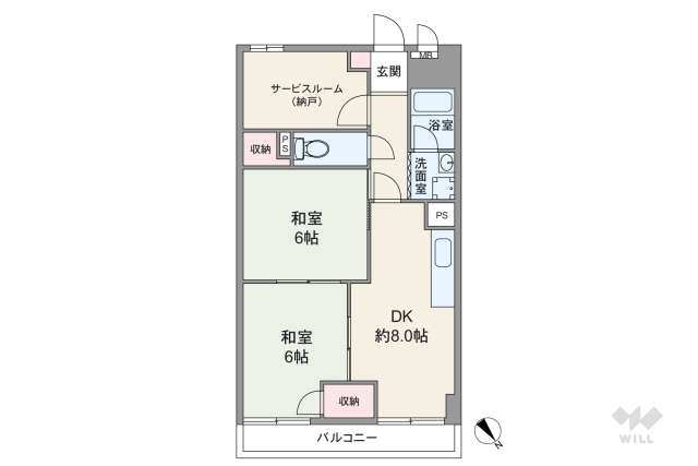 サントピア田川:間取り図面