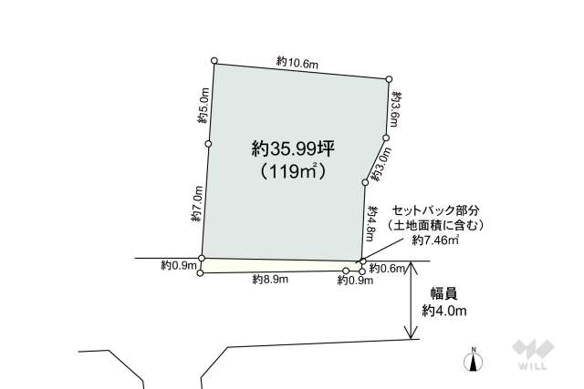 西宮市上大市1丁目 土地:間取り図面