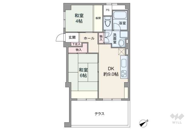 チボリ桜台ハイツ1号棟:間取り図面