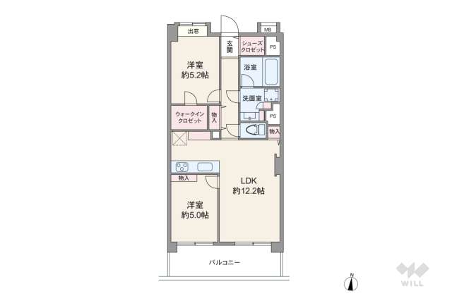 センチュリー武蔵新田:間取り図面