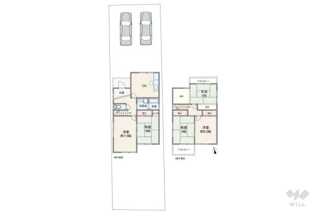 春日井市西本町2丁目 一戸建て:間取り図面