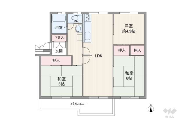 961281Rの間取り図
