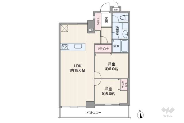 三旺マンション砂田橋:間取り図面