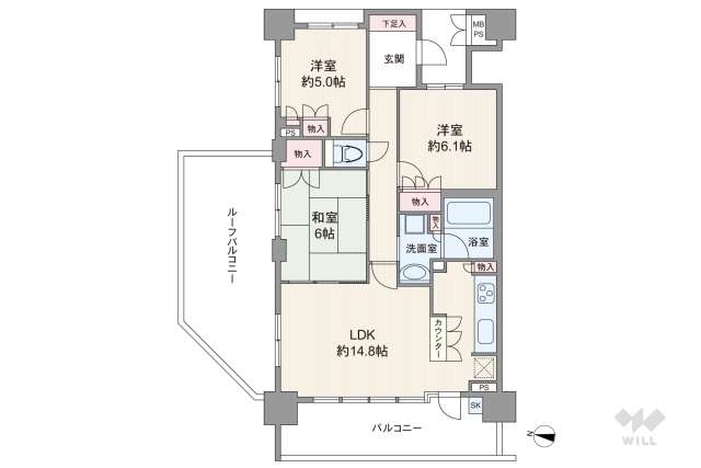 ザ・ライオンズ池田I棟:間取り図面