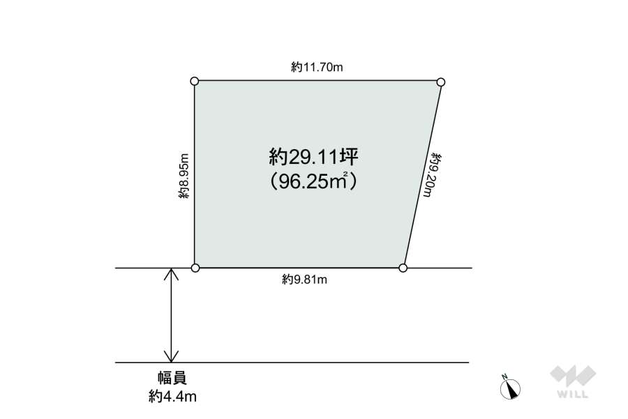 Louisお見積ページ※購入不可 箕面市箕面8丁目 土地（敷地面積:96.25㎡）｜ウィル不動産販売