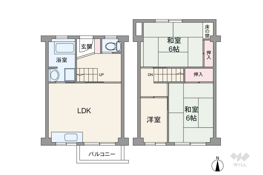 杭瀬第三団地12号棟（60.7平米・3階部分 844108R）の購入は