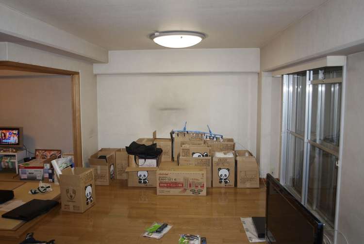 施工中の写真