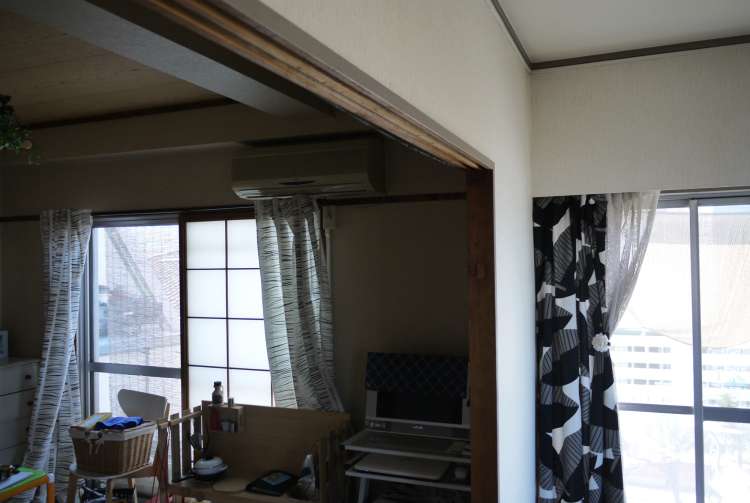 施工中の写真