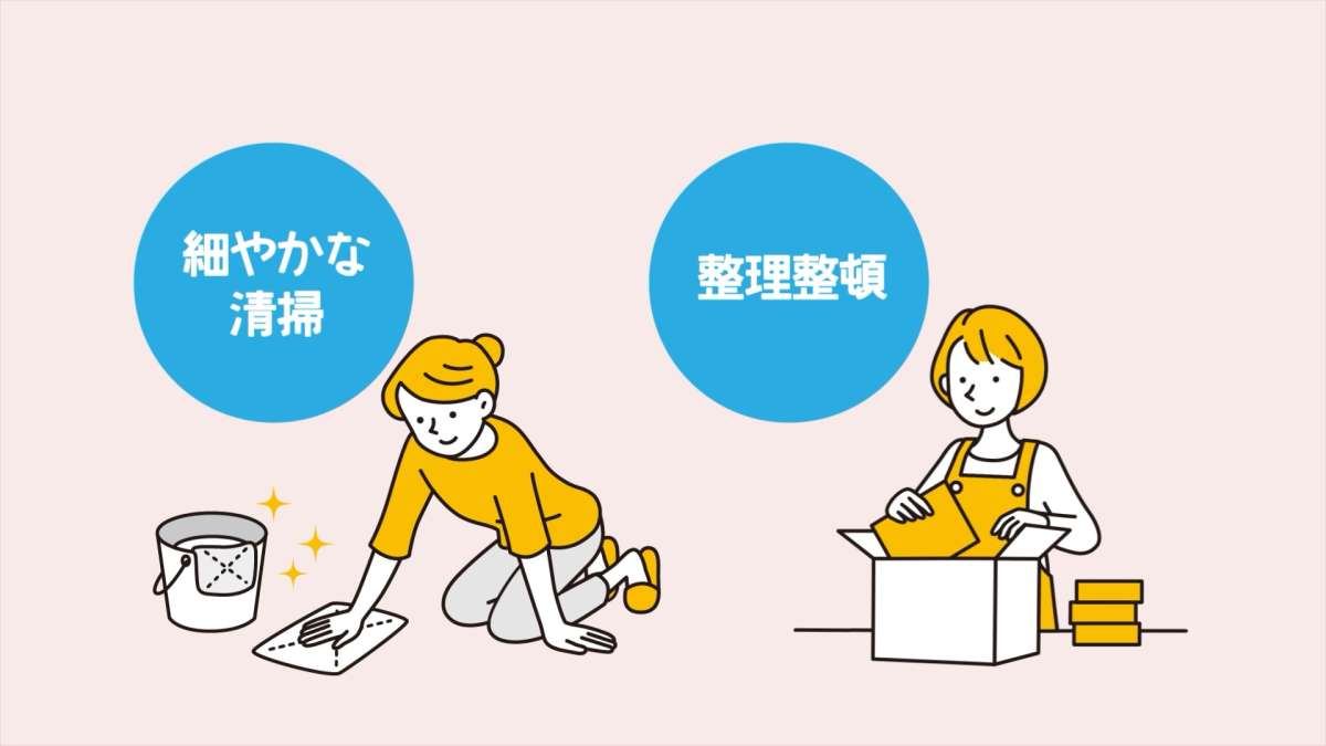 イメージ1：ポイント3：普段からメンテナンス・クリーニングを