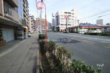 敷地東側の前面道路。国道176号線です。