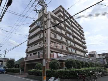コスモハイツ神崎川の外観(北西側から)