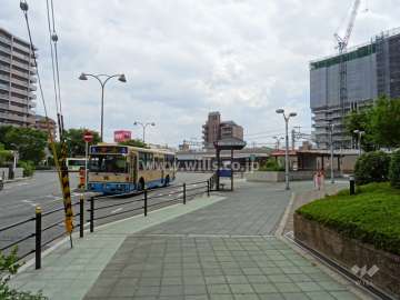 敷地北東側の前面道路(北西側から)