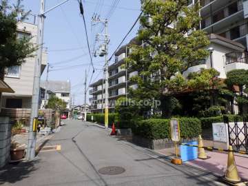 敷地西側前面道路