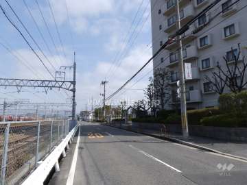 敷地西側前面道路