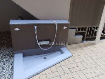 ペットの足洗い場