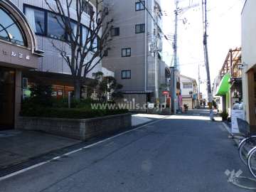 敷地北側前面道路