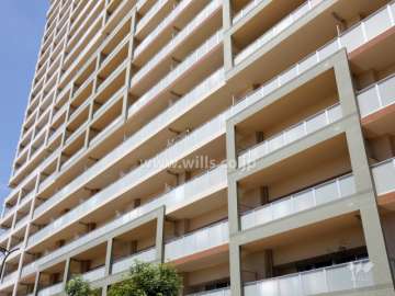 外壁はタイル張りです。