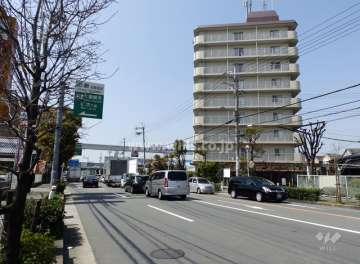敷地南東側前面道路(東側から)