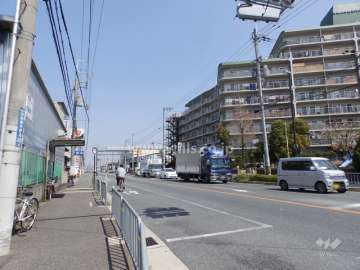 敷地北西側前面道路