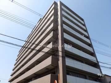 クレイドルコート鳥飼本町の外観(北西側から)