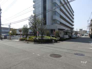 敷地西側前面道路