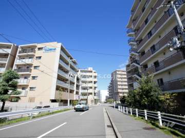 敷地東側の前面道路