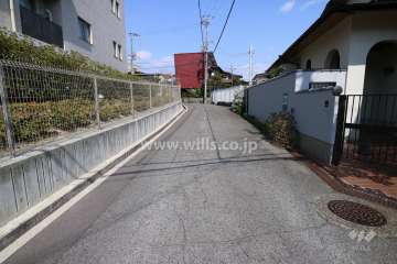 敷地西側前面道路（北側から）