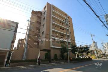 クラルテ高槻北園町の外観（北東側から）