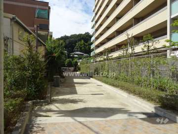 敷地南側の歩道