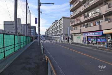 敷地南側の前面道路(東側から)