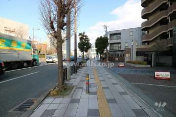 敷地北側の前面道路