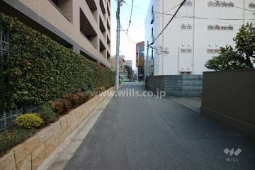 敷地南側の前面道路