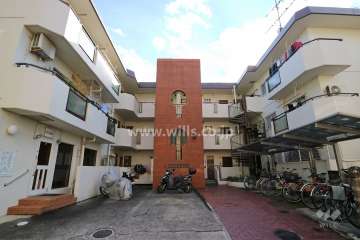 ローズコーポ高槻津之江の外観（北側から）