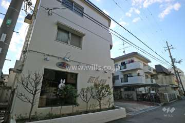 ローズコーポ高槻津之江の外観（北東側から）