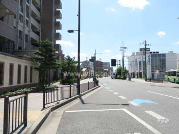 敷地北側の前面道路