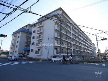 高槻スカイハイツの外観（北西側から）