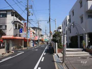 敷地北側の前面道路