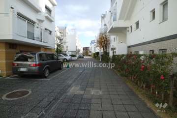 敷地北東側の前面道路