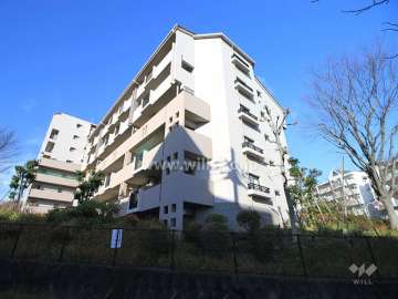 阿武山九番街東 2号棟の外観（南東側から）