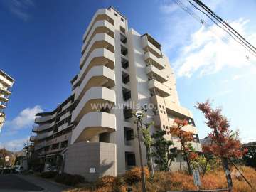 阿武山九番街東 5号棟の外観（北西側から）