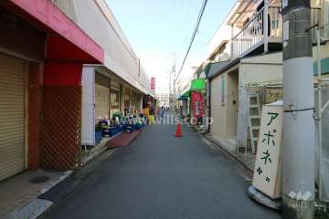 敷地北側の前面道路