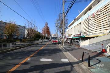 敷地南側の前面道路