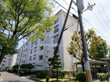 富田第二住宅70棟の外観（北西側から）