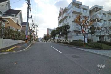 敷地東側の前面道路