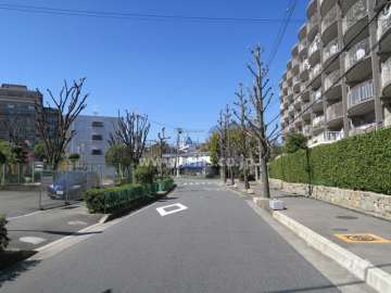 敷地南側の前面道路