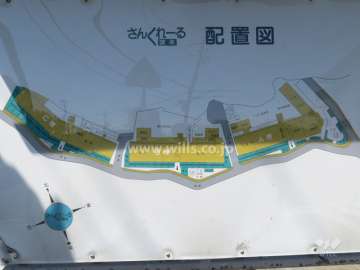 さんくれーる茨木の敷地配置図